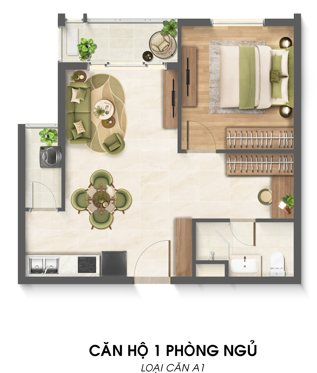1 bedroom plus · A1